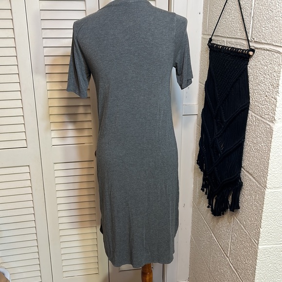 ATHLETA S short sleeve gray cozy and super soft T- shirt dress in EUC - Picture 2 of 6